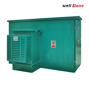 1000 кВА трифазний трансформатор, встановлений на колодці